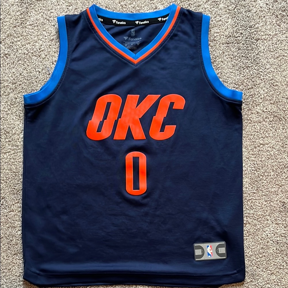 OKC Russell Westbrook NBA Basketball Jersey- Size youth M.